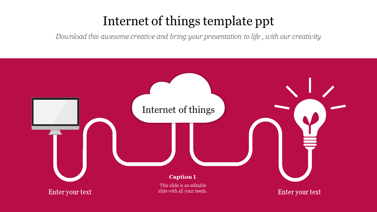 Innovative Internet Of Things Template PPT 